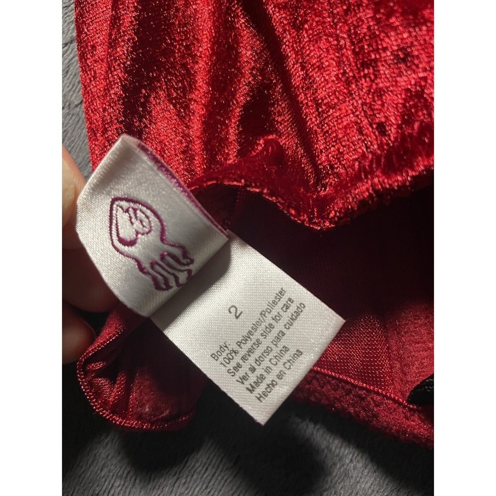 Torrid Vintage Red Velvet Corset Size 2‎ Whimsigoth Y2K - Picture 4 of 6